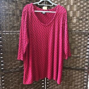 Onque Casuals Hot Pink Blouse